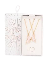 Lovisa Gold & Pink Butterfly Necklaces