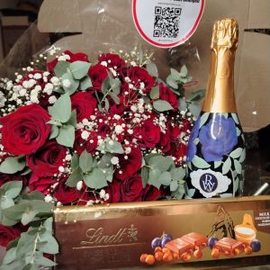 Eternal Romance Gift Hamper – Red Velvet Roses